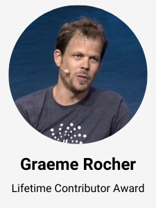 Graeme Rocher - Grails framework lifetime contributor Award